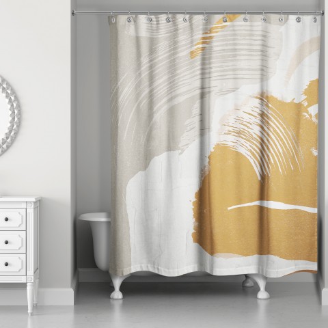 Fall Abstract 71 x 74 Shower Curtain