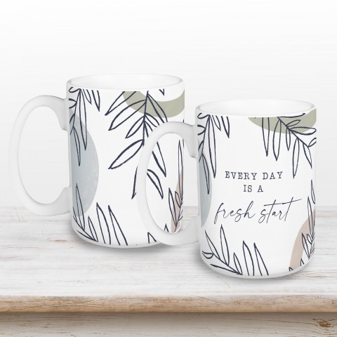 Every Day is a Fresh Start 5 x 4.62 Mug