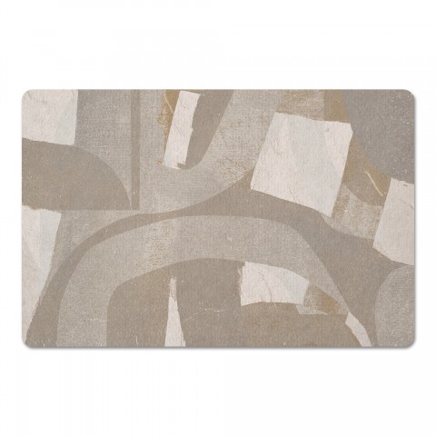 Abstract Layered Shapes 18 x 27 Floor Mat