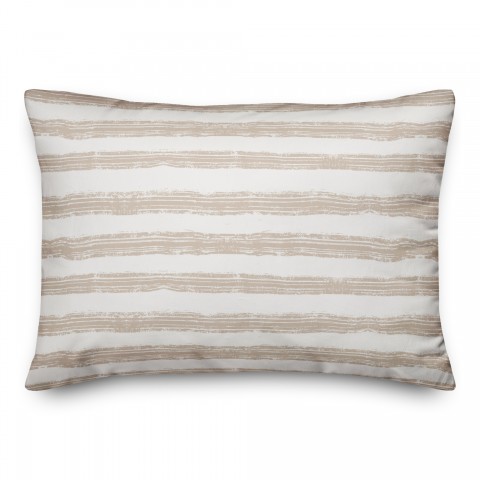 Neutral Easy Stripes 20 x 14 Indoor / Outdoor Pillow