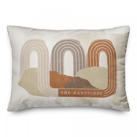 Abstract Intertwined Loops Personalized 20 x 14 Indoor / Outdoor Pillow