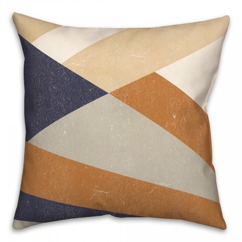 Fall Abstract Shapes 18 x 18 Indoor / Outdoor Pillow