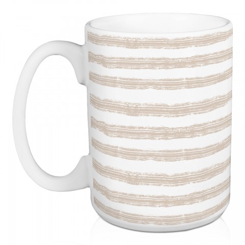 Neutral Easy Stripes 5 x 4.62 Mug