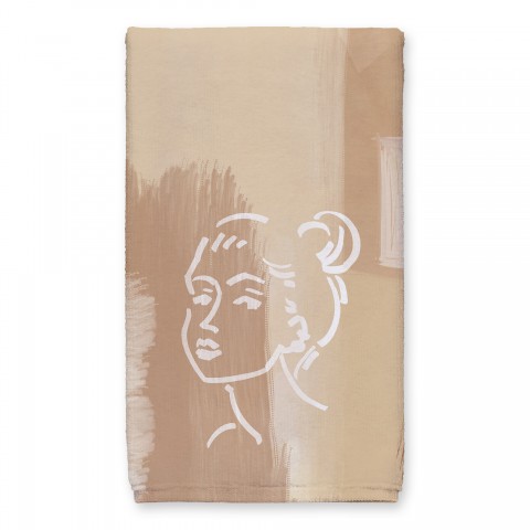 Neutral Desert Girl 16 x 25 Towel