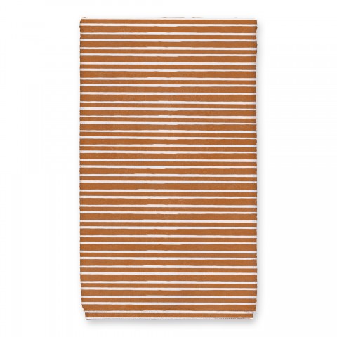 Orange and White Stripes 16 x 25 Towel