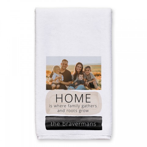 Home is Where Roots Grow Personalized 16 x 25 Towel