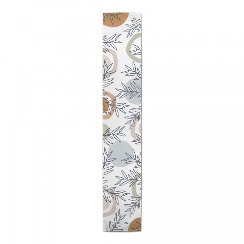 Mid Mod Arch Leaves 16 x 90 Cotton Twill Runner
