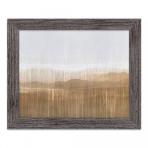 Abstract Landscape 20 x 16 Western Gray Framed Print