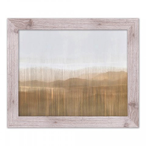 Abstract Landscape 20 x 16 Western White Framed Print