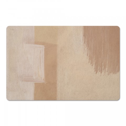 Neutral Desert Abstract 18 x 27 Floor Mat