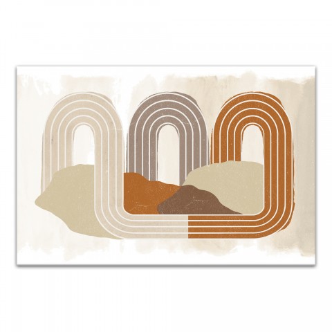 Abstract Intertwined Loops 30 x 20 Canvas Wall Art