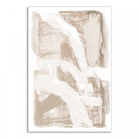 Cream Painterly Abstract 20 x 30 Canvas Wall Art
