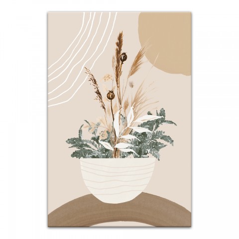 Pampas Bouquet 12 x 18 Canvas Wall Art
