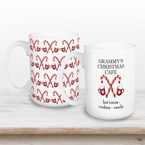 Christmas Café Personalized 5 x 4.62 Mug
