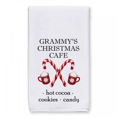 Christmas Café Personalized 16 x 25 Towel