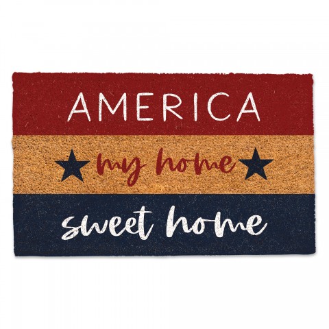 America my Home Sweet Home 30 x 18 Door Mat