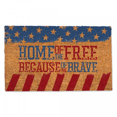 Because of the Brave 30 x 18 Door Mat