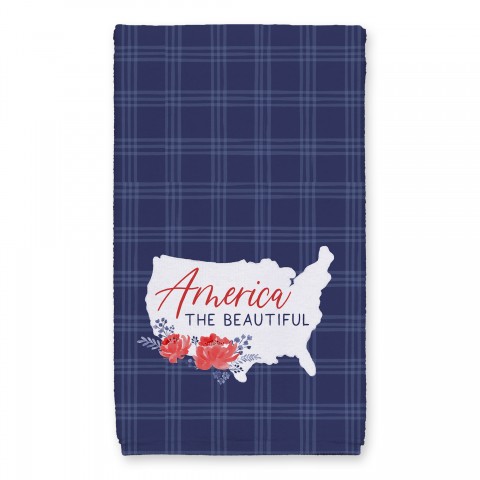 America the Beautiful Plaid 16 x 25 Towel