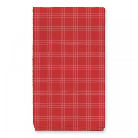 Red Plaid 16 x 25 Towel