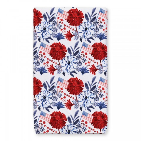 Patriotic Florals 16 x 25 Towel