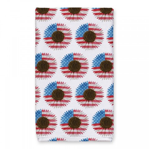 Patriotic Sunflower Pattern 16 x 25 Towel