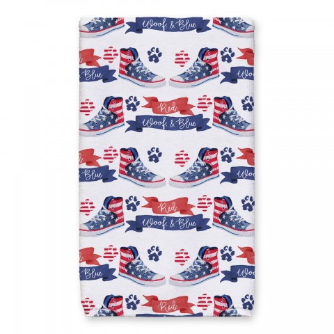 Patriotic Sneaker Pattern 16 x 25 Towel
