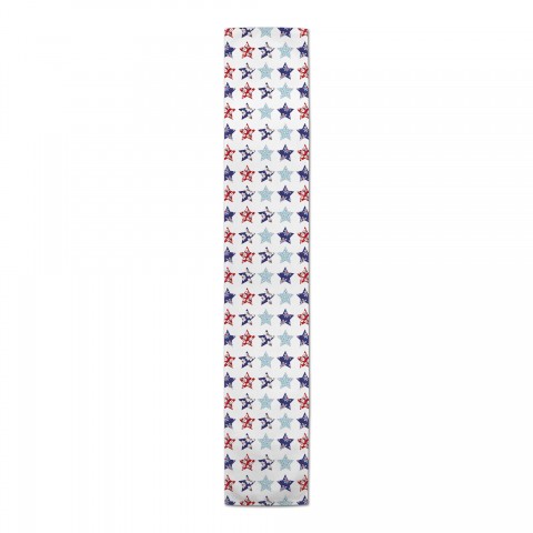 Floral Stars Pattern 16 x 72 Cotton Twill Runner