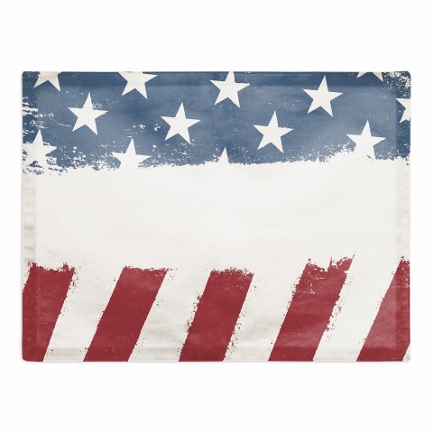 Stars and Stripes 14 x 18 Cotton Twill Placemat