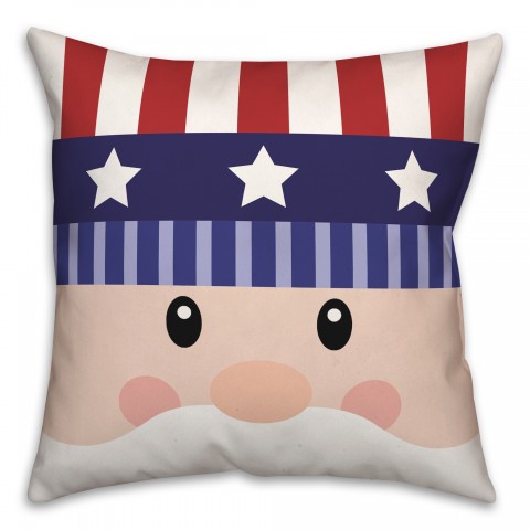 Uncle Sam Face 18 x 18 Indoor / Outdoor Pillow
