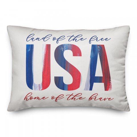 Paintstroke USA 20 x 14 Indoor / Outdoor Pillow