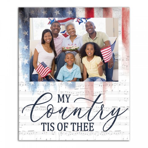 My Country Tis of Thee Personalized 20 x 24 Canvas Wall Art