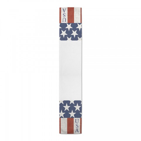 USA Flag Personalized 16 x 72 Outdoor Table Runner