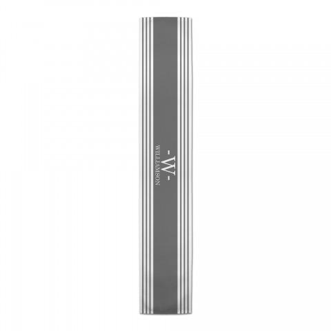 Gray Monogram Name Stripes Personalized 16 x 72 Outdoor Table Runner