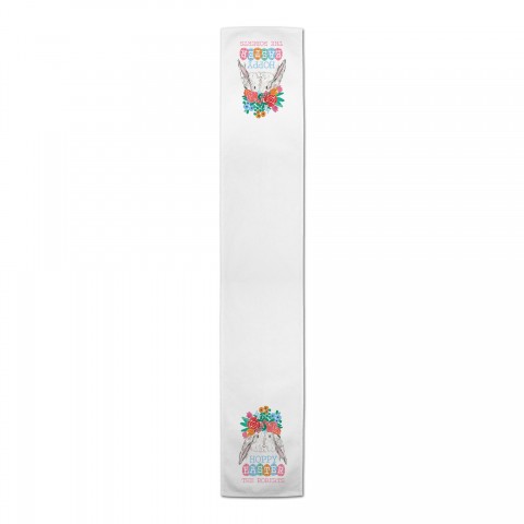 Hoppy Easter Plaid Eggs Personalized 16 x 90 Outdoor Table Runner