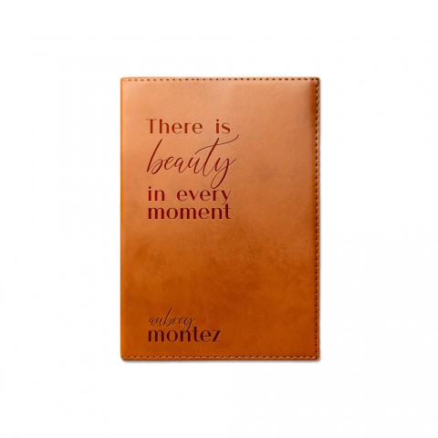 Beauty in Every Moment Personalized 6 x 8.5 Rawhide Leather Journal