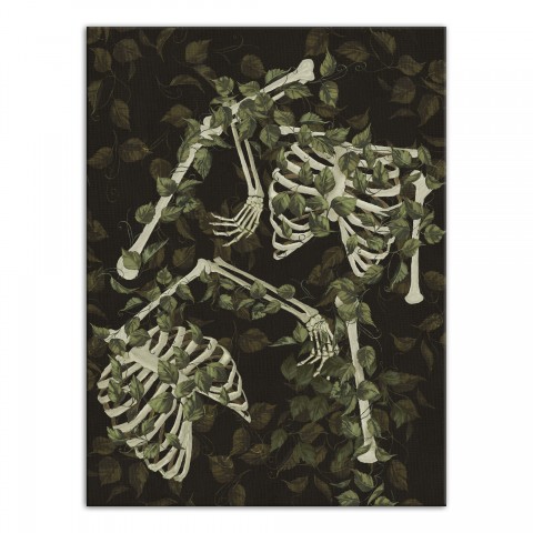 Leafy Bones 18 x 24 Canvas Wall Art