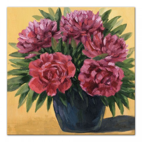 Bold Bright Pinks 40 x 40 Canvas Wall Art