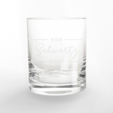 The Boys Personalized 3 x 3.5 Whiskey Glass