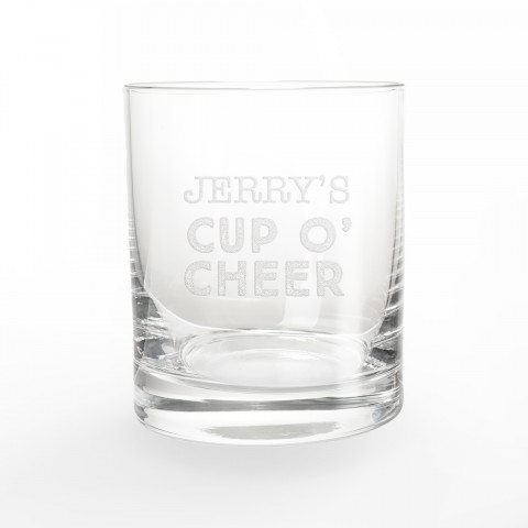 Cup O Cheer Personalized 3 x 3.5 Whiskey Glass