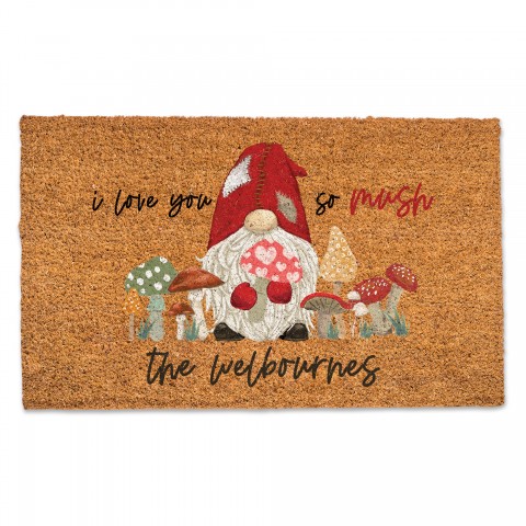 I Love You So Mush Personalized 30 x 18 Door Mat