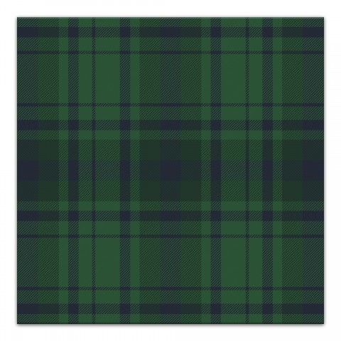 Plaid Palette Green 12 x 12 Canvas Wall Art