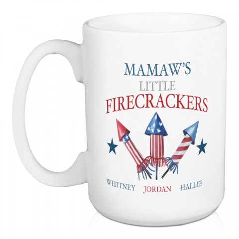Little Firecrackers Personalized 5 x 4.62 Mug