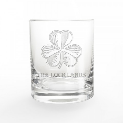 Family Clover Personalized 3 x 3.5 Whiskey Glass