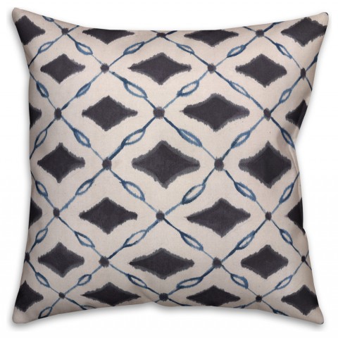 Blue Diamonds  Outdoor Throw Pillow