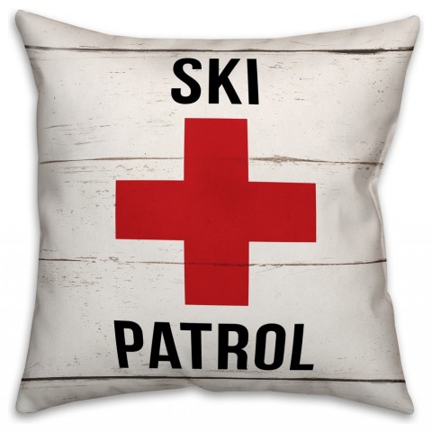 Ski Patrol  Outdoor Throw Pillow