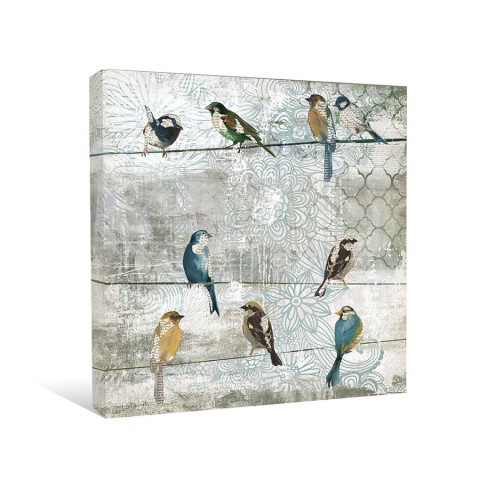 Beautiful Greige Patch Canvas Wall Art