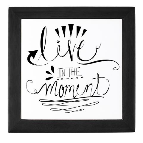 Live In The Moment Keepsake Box