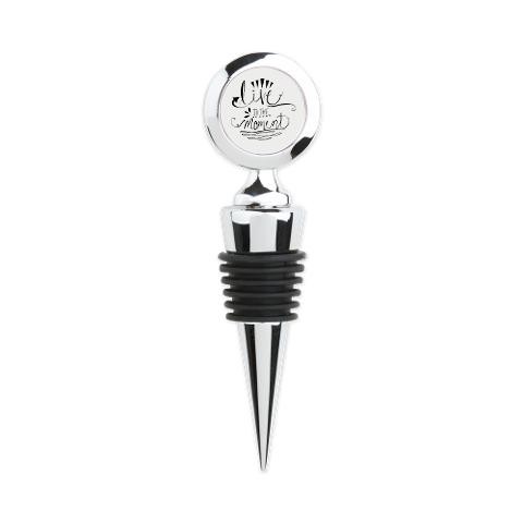 Live In The Moment Wine Stopper