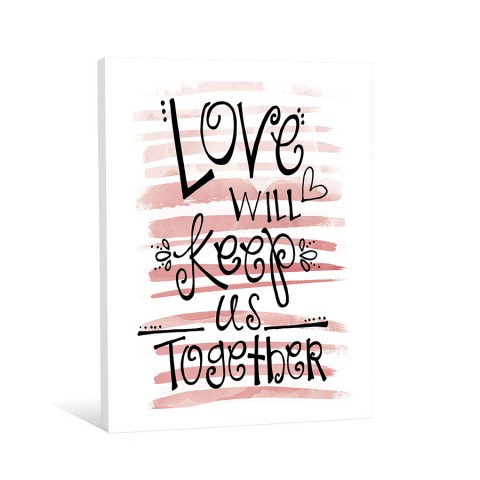 Love Keeps Us Together Canvas Wall Art