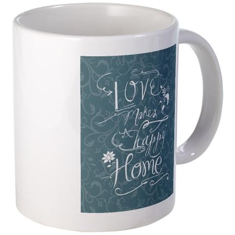 Love Makes a Happy Home Mugs